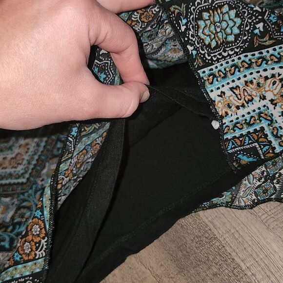 Espresso Dressy Patterned Tank Blouse - Picture 3 of 3